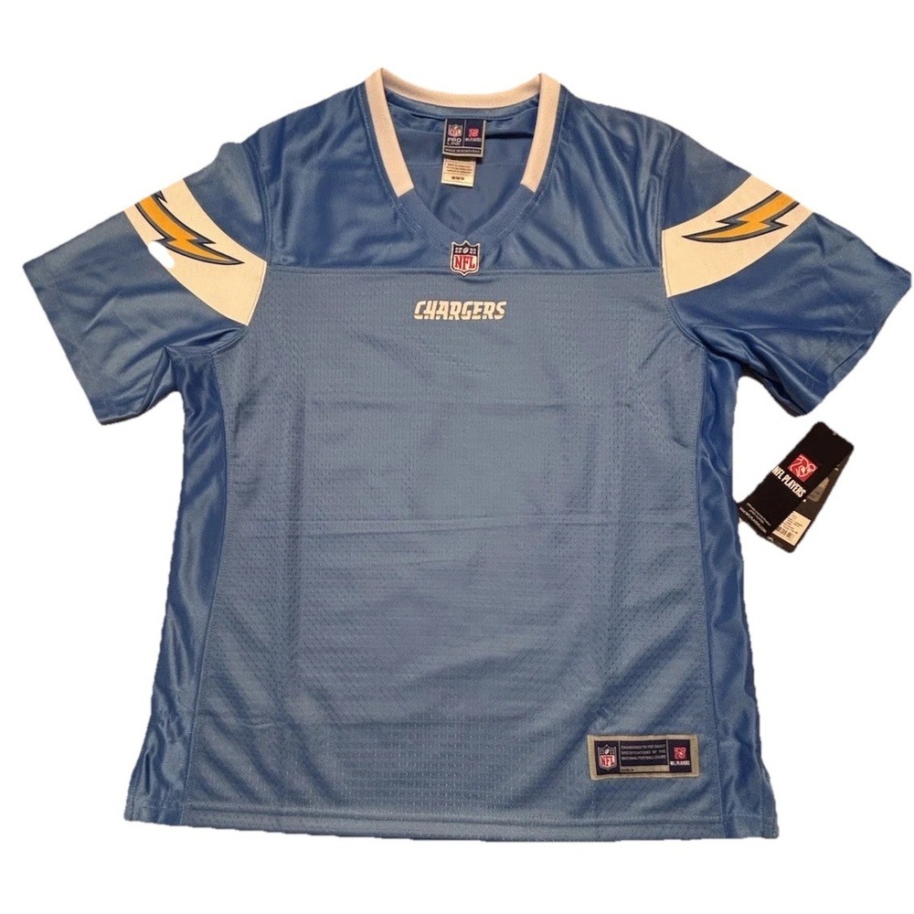 Los Angeles Chargers Blank Customizable Pro Line Football Jersey Women's M NWT